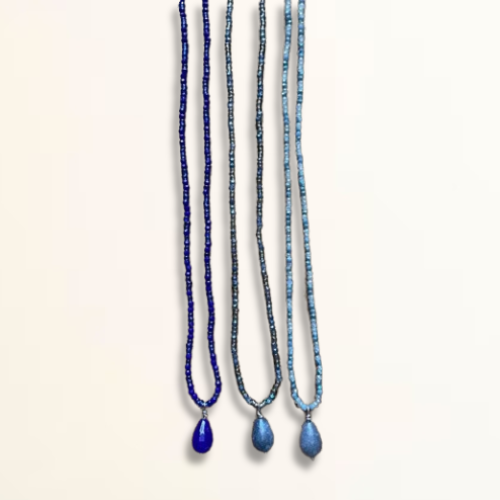 COLLANA ANTILLE TONI BLU