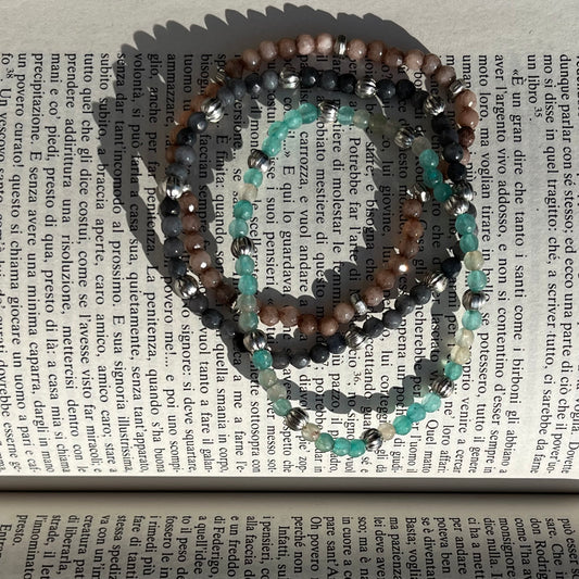 BRACCIALE OM (Pietra Dura e Metallo)